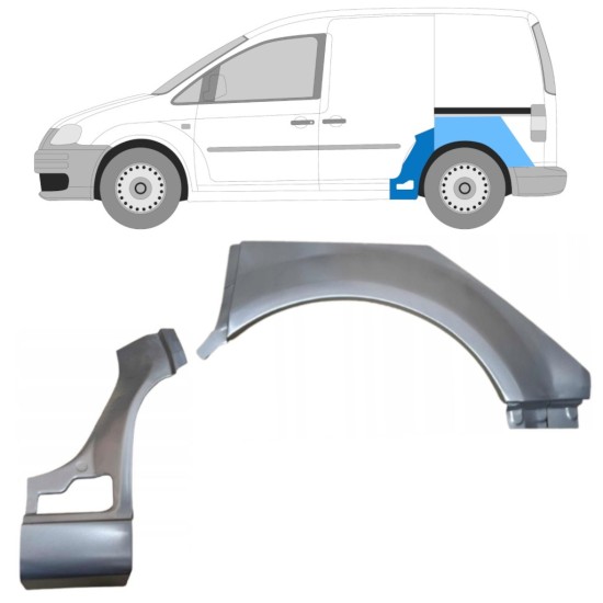 Ensemble de panneaux de réparation pour Volkswagen Caddy 2004-2020 / Gauche / 15167