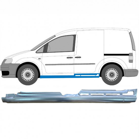 VW CADDY III 2004-2015 4 PORTE PANNEAU DE RÉPARATION DU SEUIL / GAUCHE