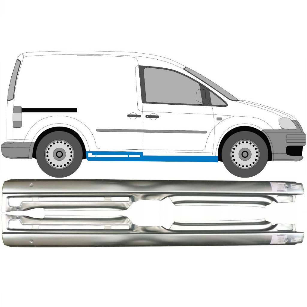 VW CADDY III 2004-2015 4 PORTE PANNEAU DE RÉPARATION DU SEUIL / SET