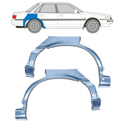 Panneau de réparation arc d'aile arrière pour Toyota Camry 1986-1991 / Gauche+Droit / Ensemble 10996