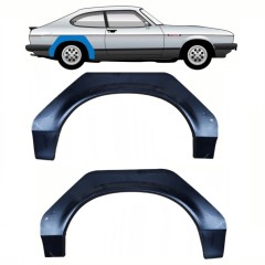 Panneau de réparation arc d'aile arrière pour Ford Capri 1974-1987 / Gauche+Droit / Ensemble 11075