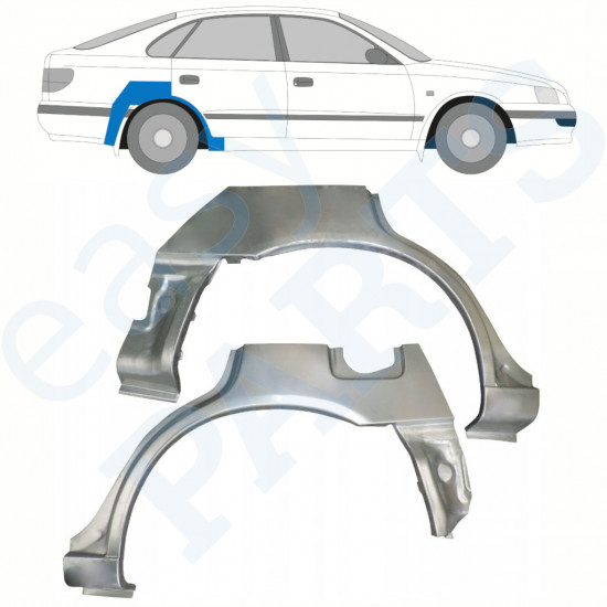 Panneau de réparation arc d'aile arrière pour Toyota Carina E 1992-1997 / Gauche+Droit / Ensemble 10464