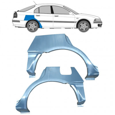 Panneau de réparation arc d'aile arrière pour Mitsubishi Carisma 1995-2006 / Gauche+Droit / Ensemble 9228