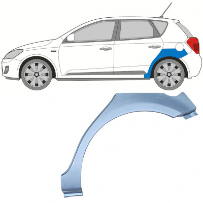 Panneau de réparation arc d'aile arrière pour Kia Ceed 2006-2012 / Gauche 11741