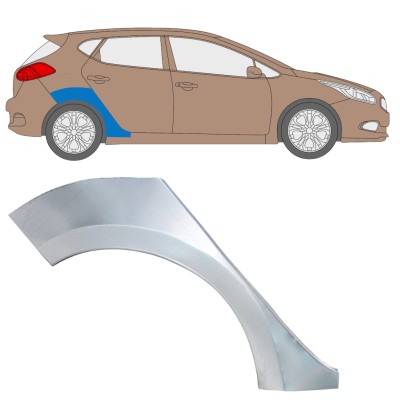 Panneau de réparation arc d'aile arrière pour Kia Ceed 2012-2018 / Droite 16334