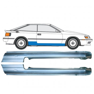 Panneau de réparation du seuil pour Toyota Celica 1985-1989 / Gauche+Droit / Ensemble 9712