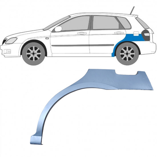 Panneau de réparation arc d'aile arrière pour Kia Cerato 2004-2008 / Gauche 5997