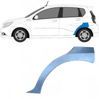 Panneau de réparation arc d'aile arrière pour Chevrolet Aveo 2003-2008 / Gauche / HATCHBACK 6435