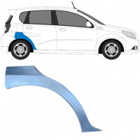 Panneau de réparation arc d'aile arrière pour Chevrolet Aveo 2003-2008 / Droite / HATCHBACK 6434