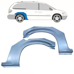Panneau de réparation arc d'aile arrière pour Chrysler Voyager 2000-2008 Grand / Gauche+Droit / Ensemble 10320