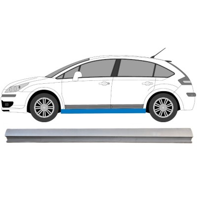 Réparation bas de caisse inférieure pour Citroen C4 2004-2011 / Gauche 16041
