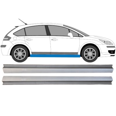 Réparation bas de caisse inférieure pour Citroen C4 2004-2011 / Gauche+Droit / Ensemble 16042