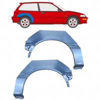 Panneau de réparation arc d'aile arrière pour Honda Civic 1987-1991 / Gauche+Droit / Ensemble 10612