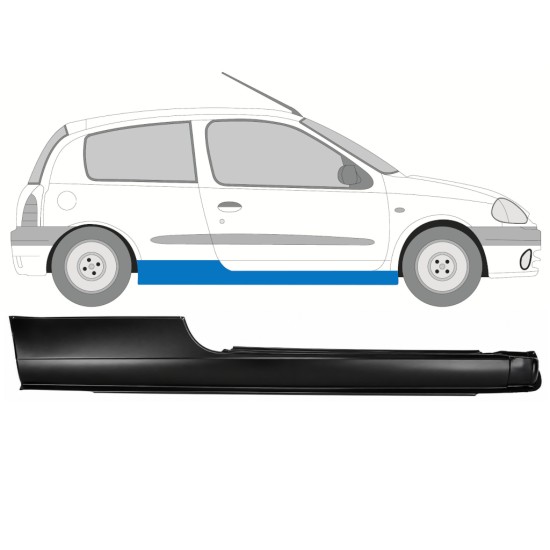 Panneau de réparation du seuil pour Renault Clio II 1998-2012 / Droite 17162