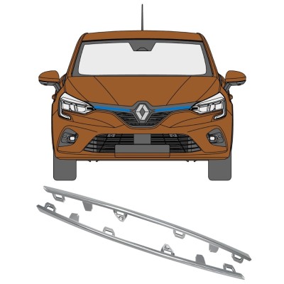 Moulure de calandre pour Renault Clio V 2019- / Gauche+Droit 16236