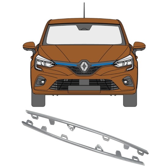 Moulure de calandre pour Renault Clio V 2019- / Gauche+Droit 16236