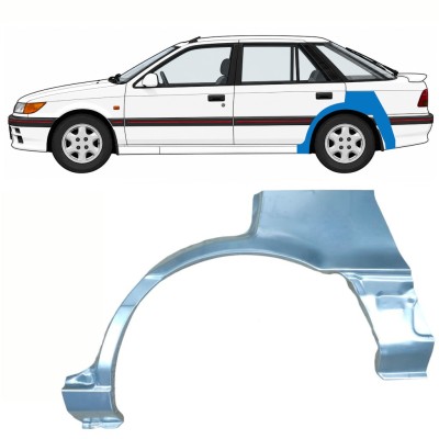 Panneau de réparation arc d'aile arrière pour Mitsubishi Colt 1988-1992 / Gauche 10796