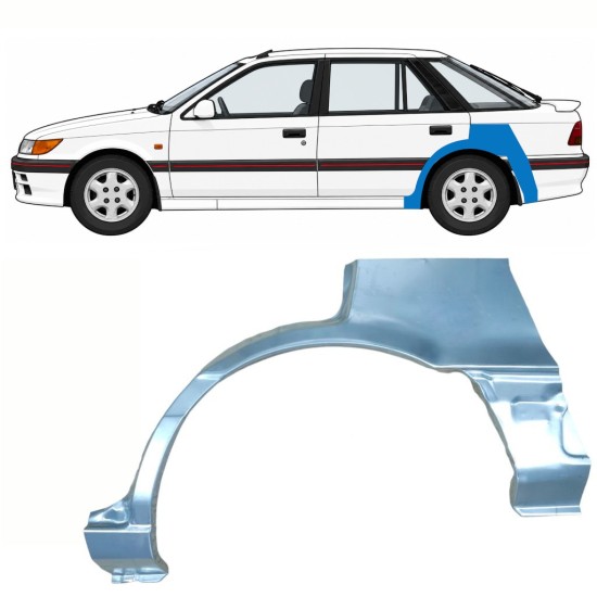 Panneau de réparation arc d'aile arrière pour Mitsubishi Colt 1988-1992 / Gauche 10796