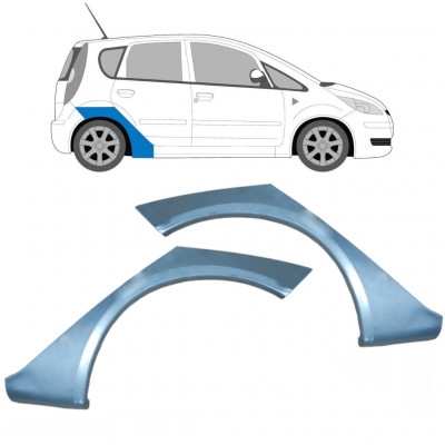 Panneau de réparation arc d'aile arrière pour Mitsubishi Colt 2004-2012 / Gauche+Droit / Ensemble 9255