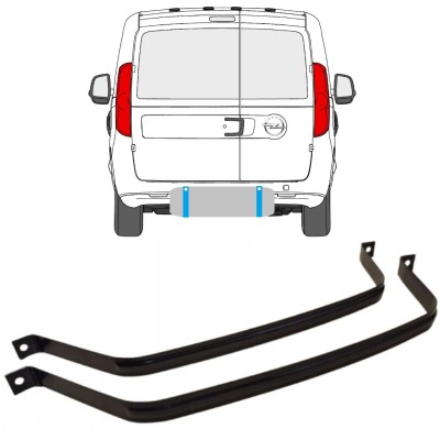 Réservoir à carburant sangles pour Opel Combo D 2011-2018 15041