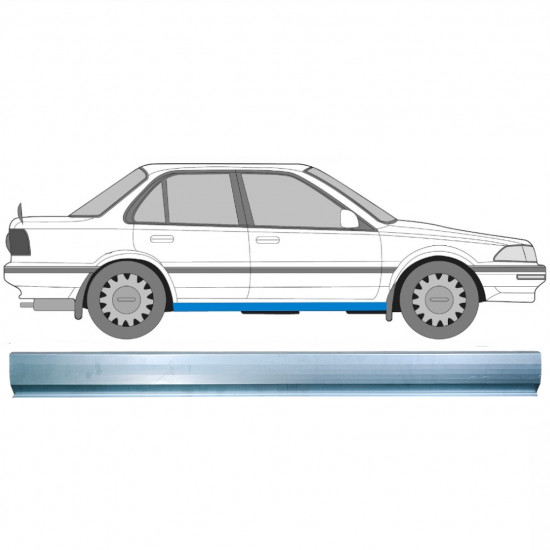 Réparation bas de caisse pour Toyota Corolla 1987-1994 / Gauche = Droite (symétrique) 9358