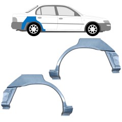Panneau de réparation arc d'aile arrière pour Toyota Corolla E10 1991-1998 / Gauche+Droit / SEDAN / Ensemble 12660