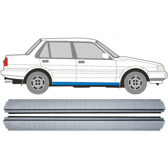 Réparation bas de caisse pour Toyota Corolla 1983-1988 / Gauche+Droit / Ensemble 9883