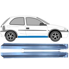 Panneau de réparation du seuil pour Opel Corsa B 1993-2001 / Gauche+Droit / Ensemble 9673