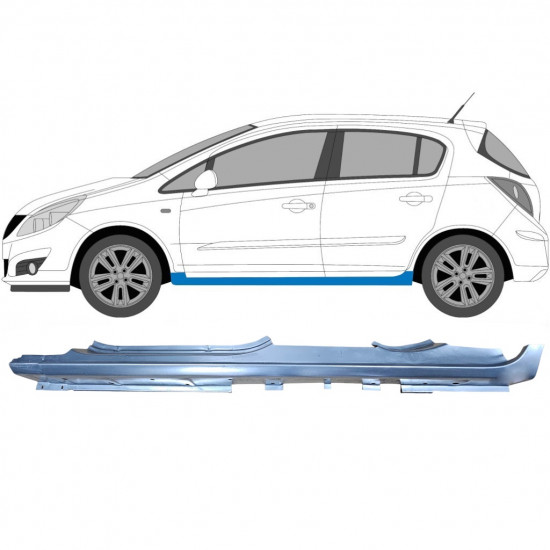 Réparation bas de caisse pour Opel Corsa 2006-2015 / Gauche 6880