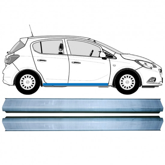 Réparation bas de caisse pour Opel Corsa E 2014-2019 / Gauche+Droit / Ensemble 12883