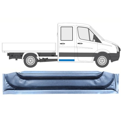 Panneau de réparation de porte arrière extérieur pour Volkswagen Crafter 2005-2017 / Gauche = Droite (symétrique) 13747