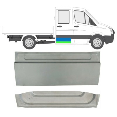 Panneau de réparation de porte arrière pour Volkswagen Crafter 2005-2017 / Gauche = Droite (symétrique) / Ensemble 14126