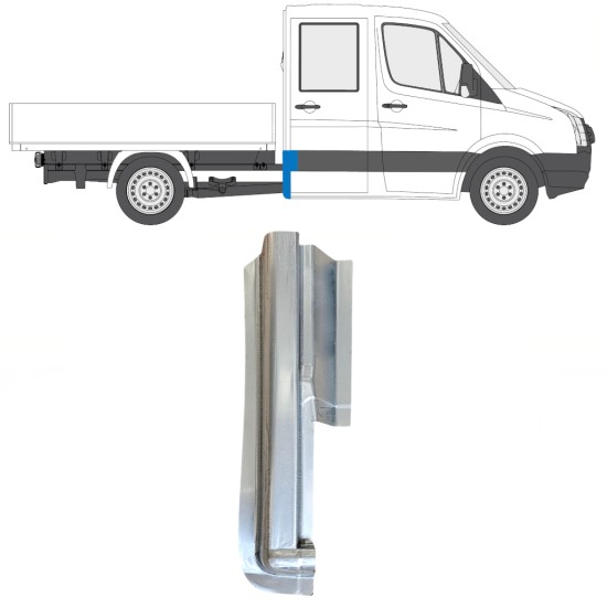 Panneau de réparation coin pour Volkswagen Crafter 2005-2017 / Droite 15508