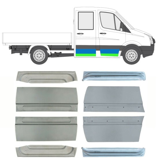 Panneau de réparation de porte pour Volkswagen Crafter 2005-2017 / Ensemble 14483