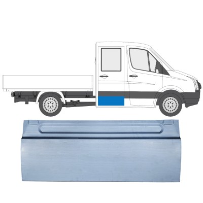 Panneau de réparation de porte arrière pour Volkswagen Crafter 2005-2017 / Gauche = Droite (symétrique) 13665