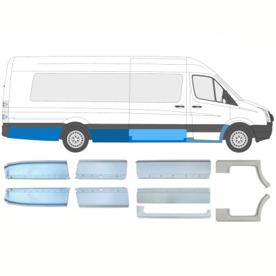 Ensemble de panneaux de réparation pour Volkswagen Crafter 2005-2017 / Gauche+Droit / 14495