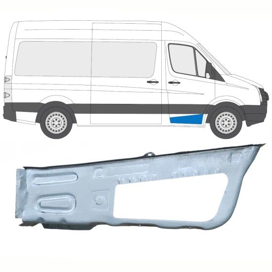 Panneau de réparation de porte avant intérieur pour Volkswagen Crafter 2005-2017 / Droite 14102