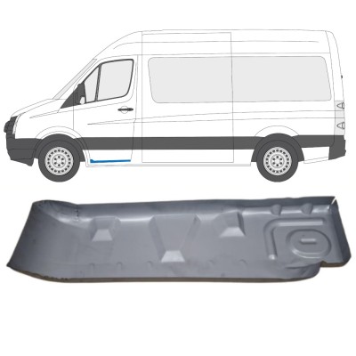 Tôle de réparation de marchepied pour Volkswagen Crafter 2005-2017 / Gauche 15543