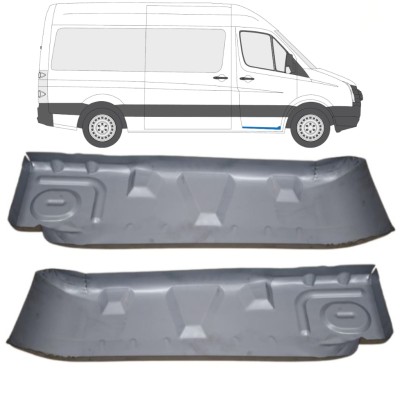Tôle de réparation de marchepied pour Volkswagen Crafter 2005-2017 / Gauche+Droit / Ensemble 15544