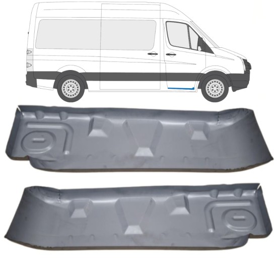 Tôle de réparation de marchepied pour Volkswagen Crafter 2005-2017 / Gauche+Droit / Ensemble 15544