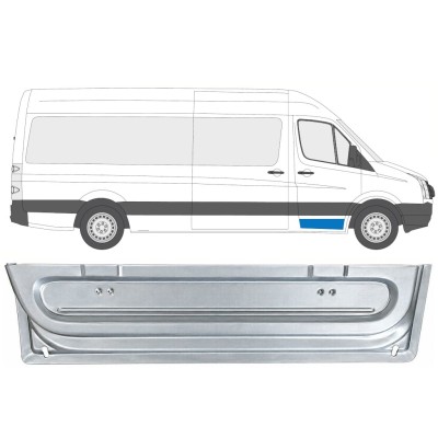 Panneau de réparation de porte avant intérieur pour Volkswagen Crafter 2005-2017 / Droite 17056