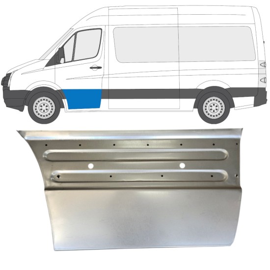 Panneau de réparation de porte avant pour Volkswagen Crafter 2005-2017 / Gauche 15495