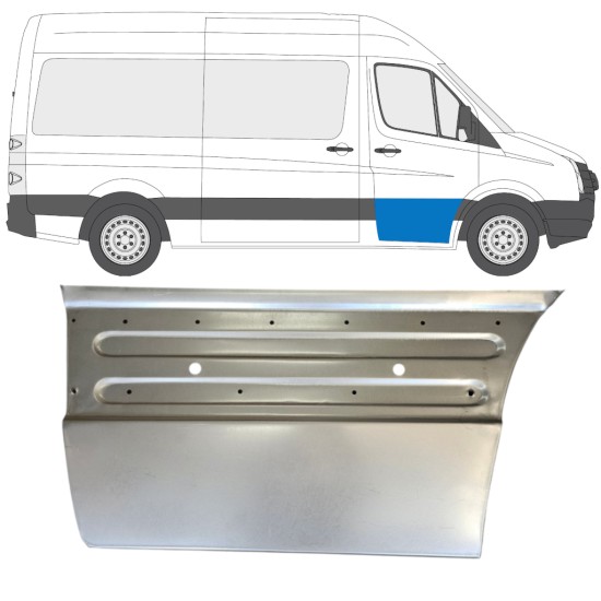 Panneau de réparation de porte avant pour Volkswagen Crafter 2005-2017 / Droite 15494