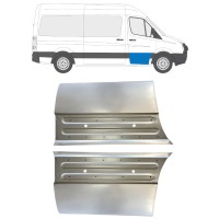 Panneau de réparation de porte avant pour Volkswagen Crafter 2005-2017 / Gauche+Droit / Ensemble 15496