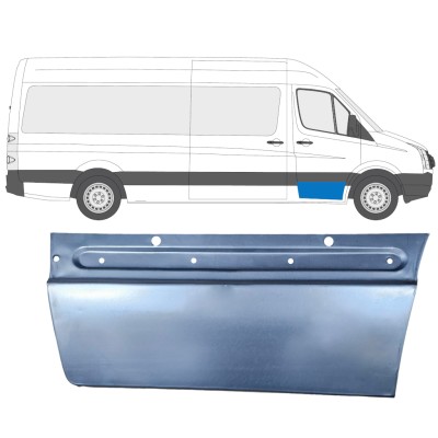 Panneau de réparation de porte avant pour Volkswagen Crafter 2005-2017 / Droite 13444