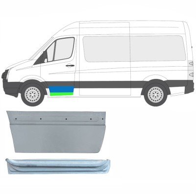 Panneau de réparation de porte avant intérieur + extérieur pour Volkswagen Crafter 2005-2017 / Gauche / Ensemble 14029