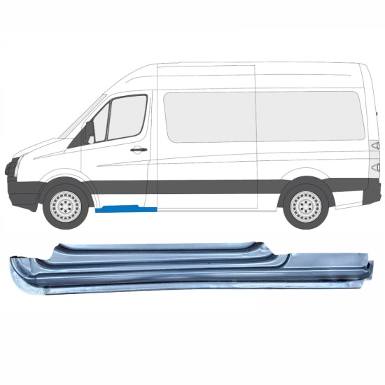 Réparation bas de caisse de porte avant pour Volkswagen Crafter 2005-2017 / Gauche 13971
