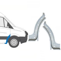 Panneau de réparation arc d'aile avant intérieur pour Volkswagen Crafter 2005-2017 / Gauche+Droit / Ensemble 15500