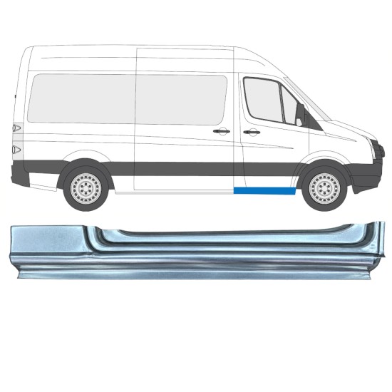 Réparation bas de caisse de porte avant pour Volkswagen Crafter 2005-2017 / Droite 17271