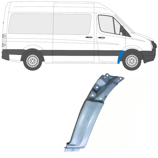 Panneau de réparation de l’aile avant pour Volkswagen Crafter 2005-2017 / Droite 13752